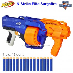 mit Trommelmag Hasbro E0011EU4 N-Strike Elite Surgefire Spielzeugblaster 