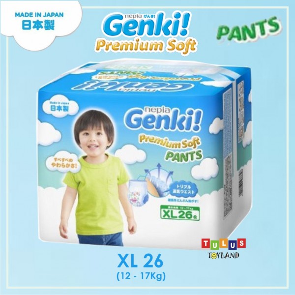 Nepia GENKI Pants Size XL | Popok Bayi 