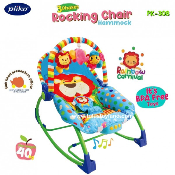 Simple Baby Bouncer Pliko Rocking Chair Hammock for Large Space