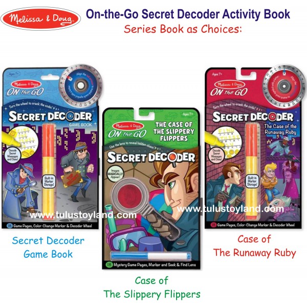 Melissa And Doug On The Go Secret Decoder Game Book NEW Toys 