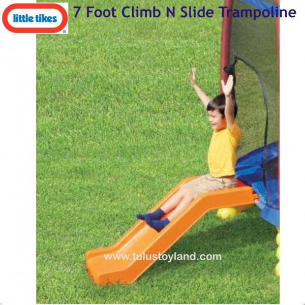 little tikes climb n slide trampoline