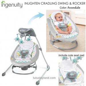 ingenuity inlighten cradling swing and rocker