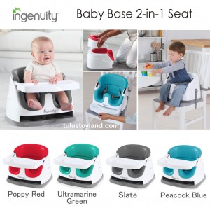 Ingenuity Slate Baby Base 2-in-1 Booster Feeding Seat