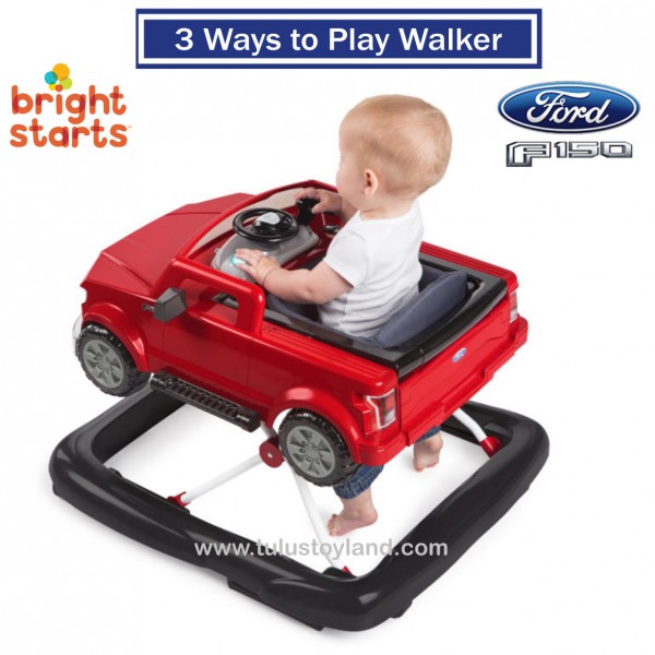 bright starts 3 ways to play ford f150 baby walker red