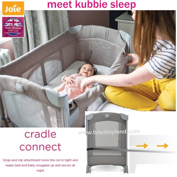 joie kubbie sleep bedside travel cot