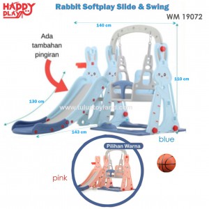 Happy Play – WM 19072 Rabbit Softplay Silde & Swing
