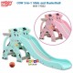 Happy Play – Cow 2 in 1 Slide and Basketball WM 19022