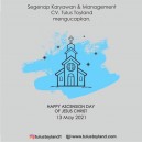 Selamat memperingati Hari Kenaikan Isa Almasih 2021