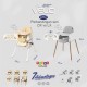 Pliko - VELO DX 7 in 1 Baby Booster High Chair HC 566