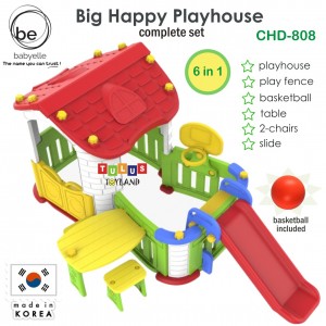 Babyelle – 6 in 1 Big Happy Playhouse Complete Set CHD-808