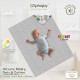 Alphajoy - Velvety Minky Dots & Cotton Double Sided Baby Blanket