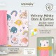 Alphajoy - Velvety Minky Dots & Cotton Double Sided Baby Blanket