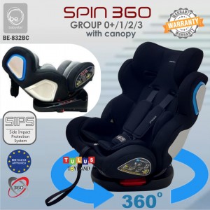 Babyelle SPIN 360 Rotate ISOFIX BE 832 BC Car Seat Anak