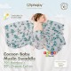 Alphajoy - Cocoon Baby Muslin Swaddle Bamboo Organic Cotton Bedong Corak