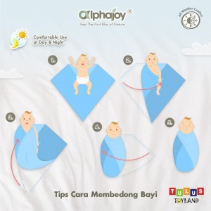 Alphajoy - Cocoon Baby Muslin Swaddle Bamboo Cotton Polos