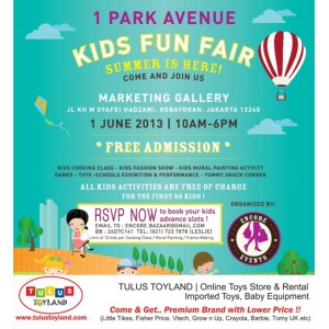 Kids Fun Fair 1st Avenue Gandaria