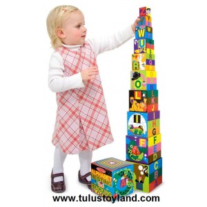 Melissa & Doug - Alphabet Nesting and Stacking Blocks