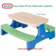 Little Tikes - Easy Store Picnic Table with Umbrella