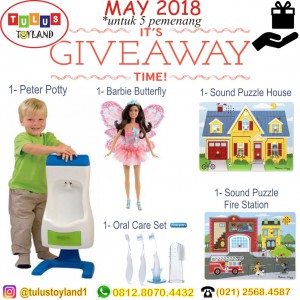 Giveaway Tulus Toyland Mei 2018