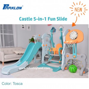 Parklon – Castle 5-in-1 Fun Slide and Swing